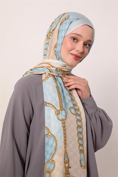 Desenli İpek Şal | Deniz Esintisi