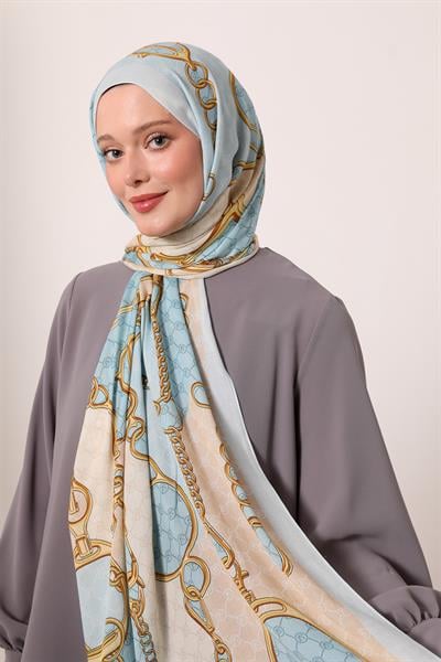 Desenli İpek Şal | Deniz Esintisi