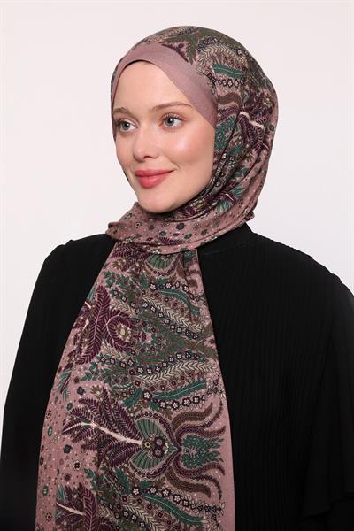 Desenli İpek Şal Gülkurusu