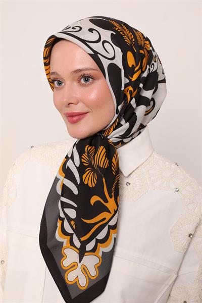 Flora Eşarp | Ayaz Siyahı