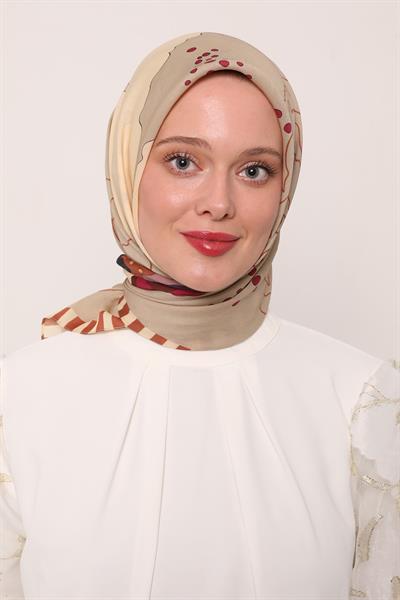 Flora Eşarp | Bakır Parıltısı