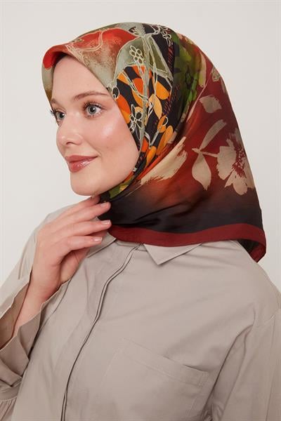 Flora Eşarp | Bordo