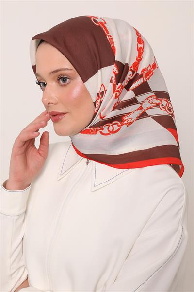 Flora Eşarp | Güz Kırmızısı