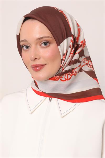 Flora Eşarp | Güz Kırmızısı
