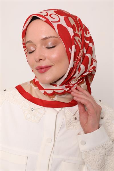 Flora Eşarp | Güz Kırmızısı
