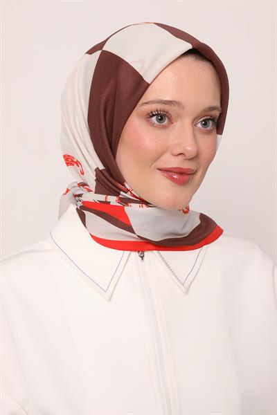 Flora Eşarp | Güz Kırmızısı