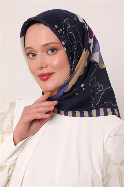 Flora Eşarp | Lacivert