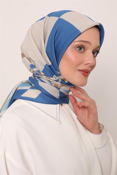 Flora Eşarp | Mistik Mavi