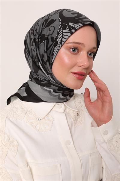 Flora Eşarp | Sonsuz Siyah