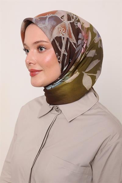 Flora Eşarp | Sütlü Kahve