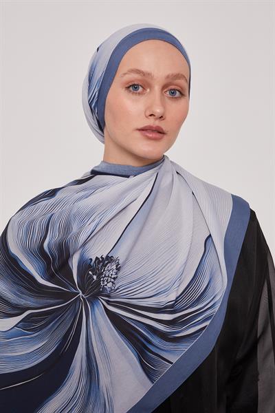 Flora Şal | Mistik Mavi