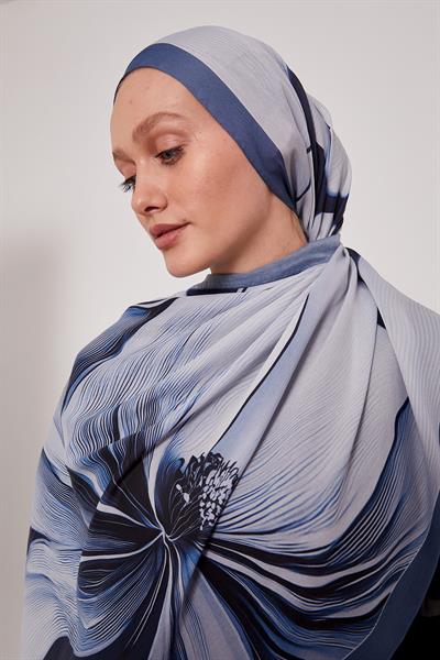Flora Şal | Mistik Mavi