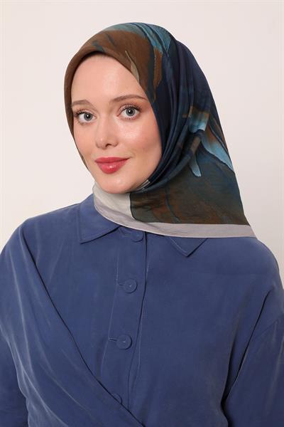 Floral Eşarp | Bulut Grisi