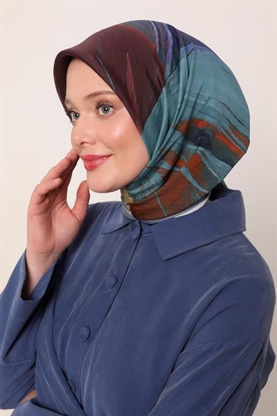 Floral Eşarp | Masal Mavisi