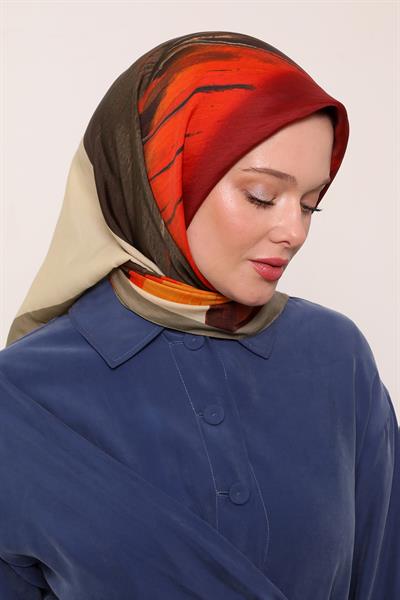 Floral Eşarp | Yeşil Fısıltı