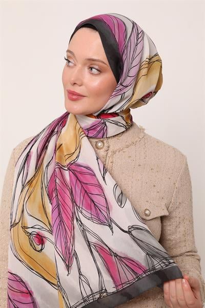 Floral Şal | Antrasit