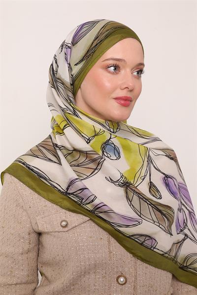 Floral Şal | Fıstık Yeşili