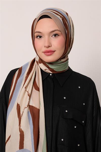 Floral Şal | Meşe Kabuğu