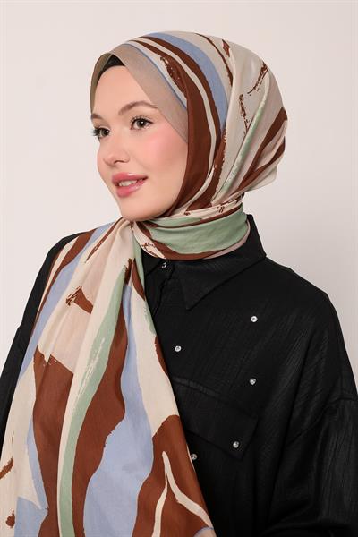 Floral Şal | Meşe Kabuğu