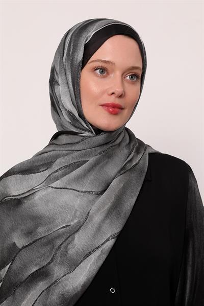 Hint İpeği Şal | Antrasit