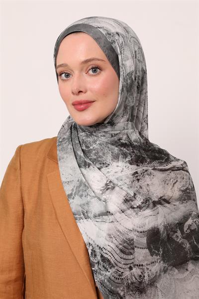 Hint İpeği Şal | Antrasit