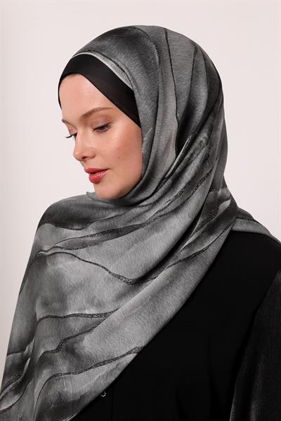 Hint İpeği Şal | Antrasit