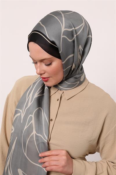 Hint İpeği Şal | Antrasit