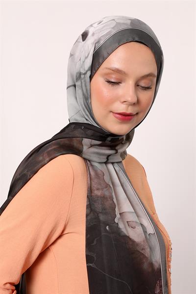 Hint İpeği Şal | Antrasit