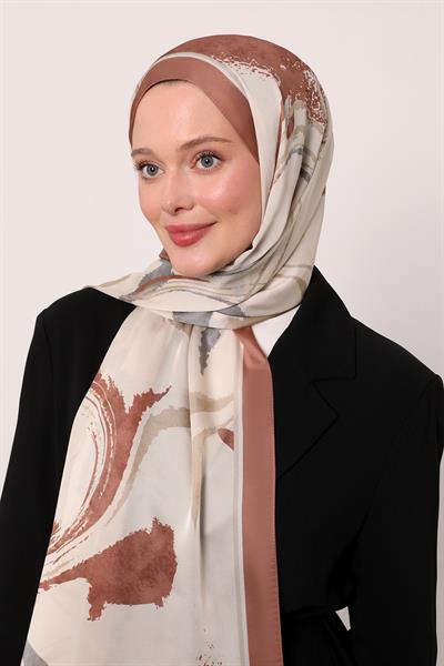 Hint İpeği Şal | Bakır