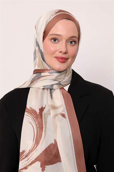 Hint İpeği Şal | Bakır