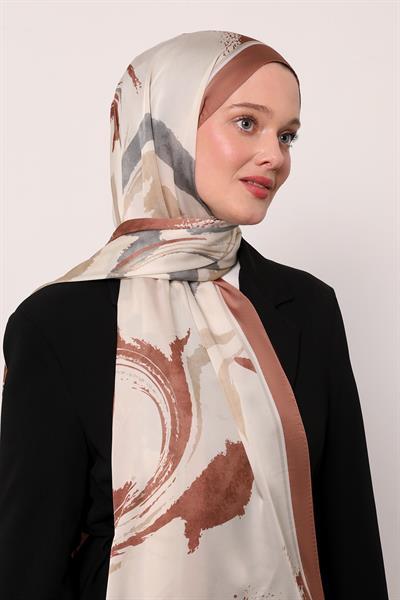 Hint İpeği Şal | Bakır