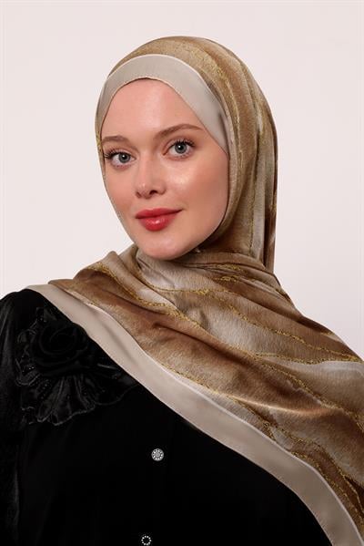 Hint İpeği Şal | Bej
