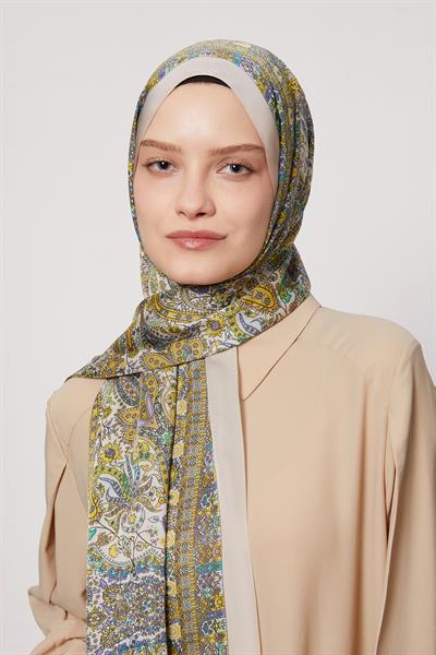 Hint İpeği Şal | Bej