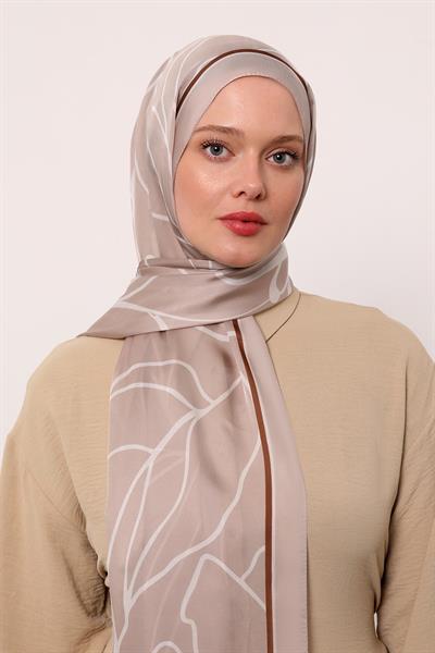 Hint İpeği Şal | Bej