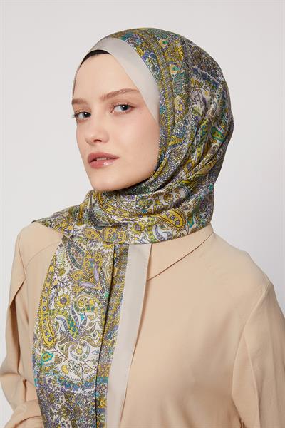 Hint İpeği Şal | Bej