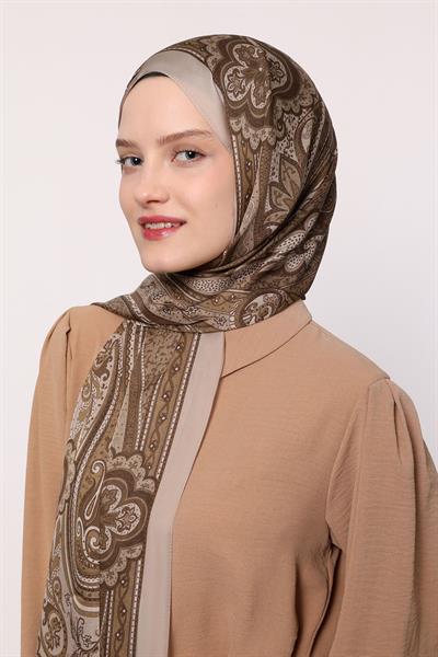 Hint İpeği Şal Bej