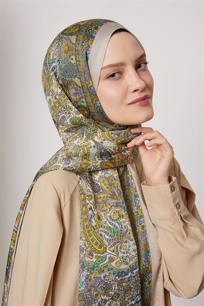 Hint İpeği Şal | Bej