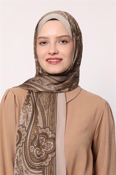Hint İpeği Şal Bej