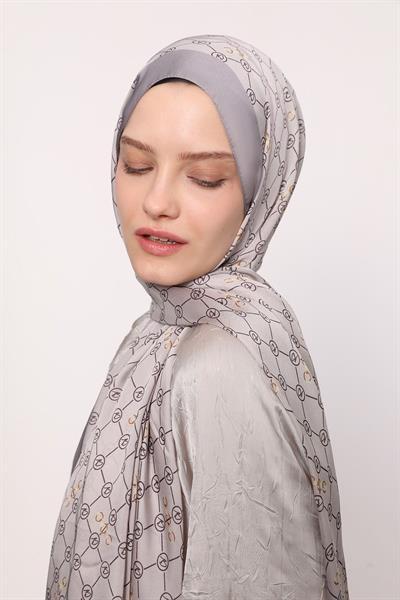 Hint İpeği Şal Ekru