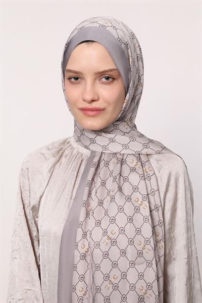 Hint İpeği Şal Ekru