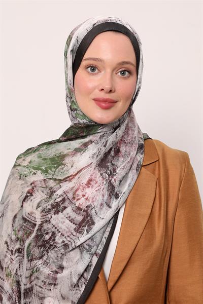 Hint İpeği Şal | Gece Siyahı