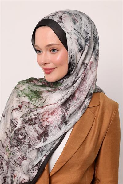 Hint İpeği Şal | Gece Siyahı