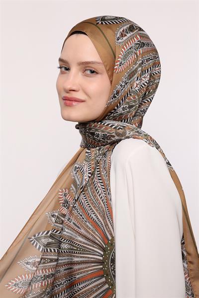 Hint İpeği Şal Gold