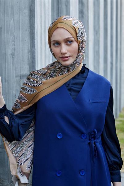 Hint İpeği Şal Gold