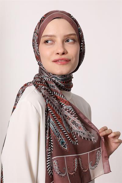 Hint İpeği Şal Gülkurusu