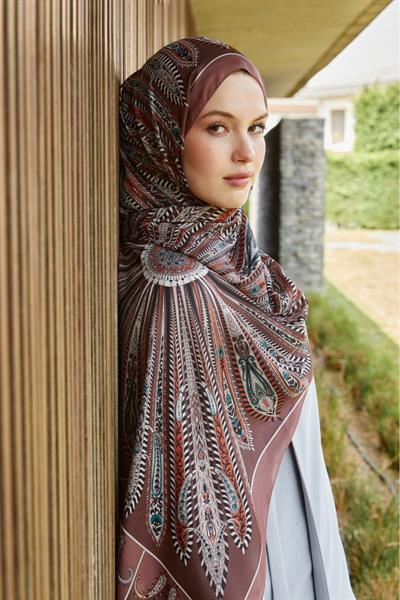 Hint İpeği Şal Gülkurusu