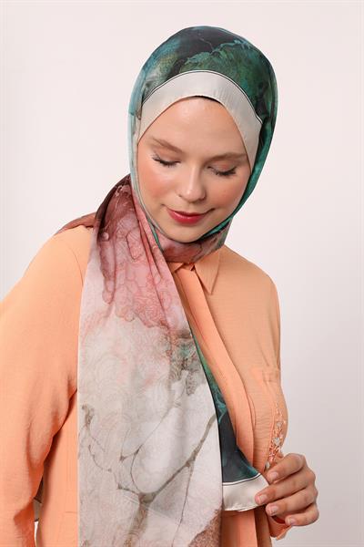 Hint İpeği Şal | Krem