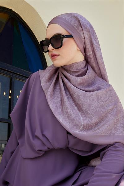Hint İpeği Şal Lila