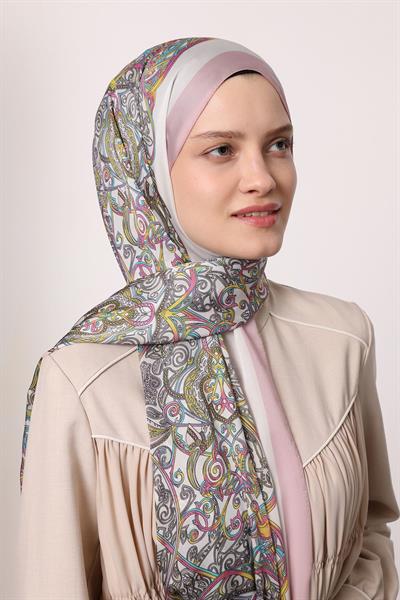 Hint İpeği Şal Lila