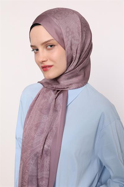 Hint İpeği Şal Lila